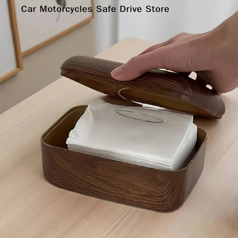 CMNew Chinese-style Simple Walnut Tissue Box Household Solid Wood