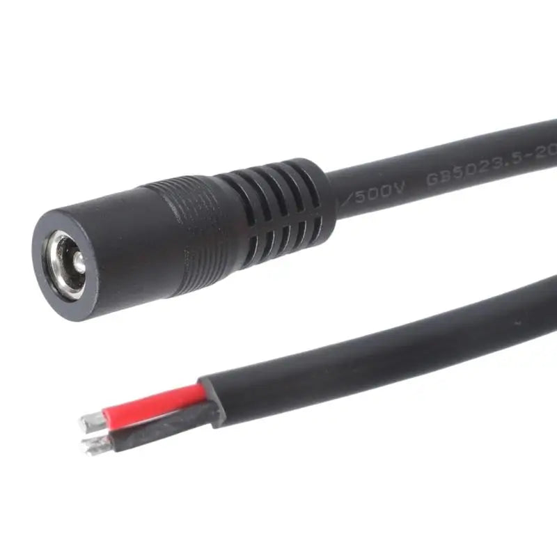 652F 16AWG DC5525 Female Barrels Connectors Power Cord Conductivity Zpaxo
