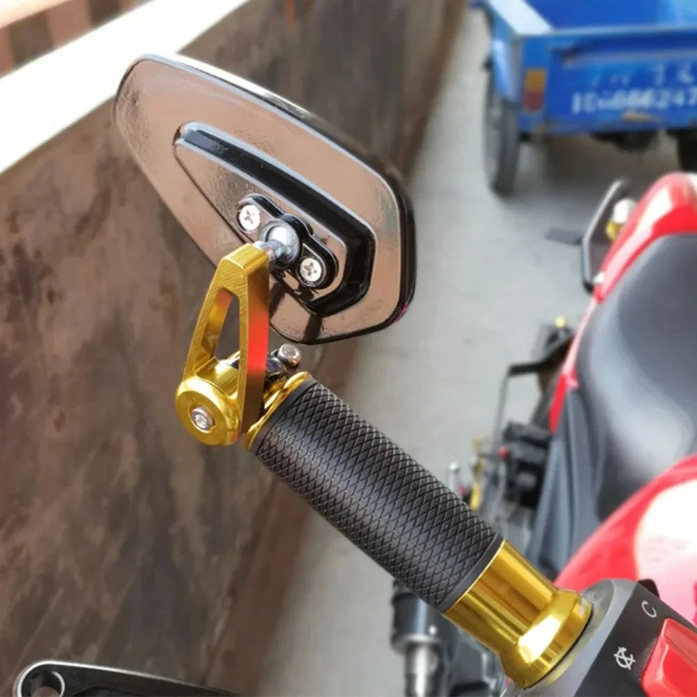 1 Pair 7 8 Motorcycle Rearview Mirrors Universal Scooter Bar End