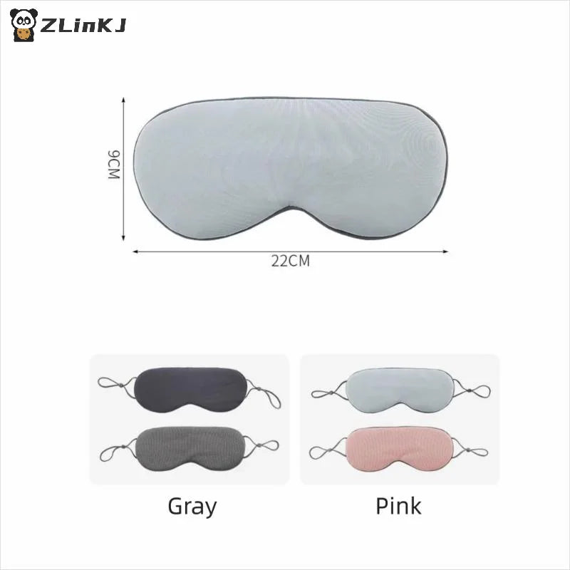 ▶Ice Silk Eye Mask Adjustable Warm Cool Dual Use Breathable Sleep Mask For Travel And Comfortable Light Blocking Zpaxo