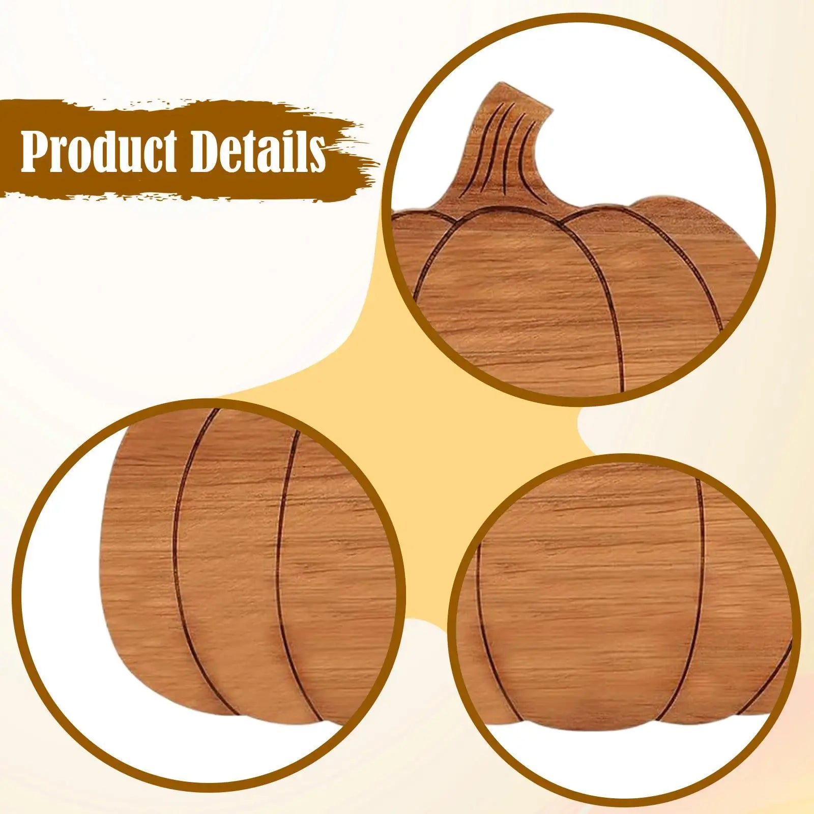 Pumpkin Shaped Wooden Cutting Board & Charcuterie Serving Tray Novelty Serving Board Zpaxo