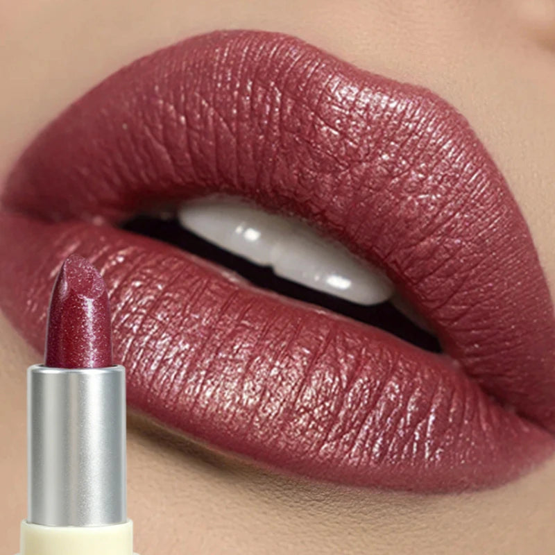 Sparkling, Waterproof, Non-Fading, Long-Lasting, High-Pigment Glitter Lipstick for Bold & Glossy Lips Zpaxo