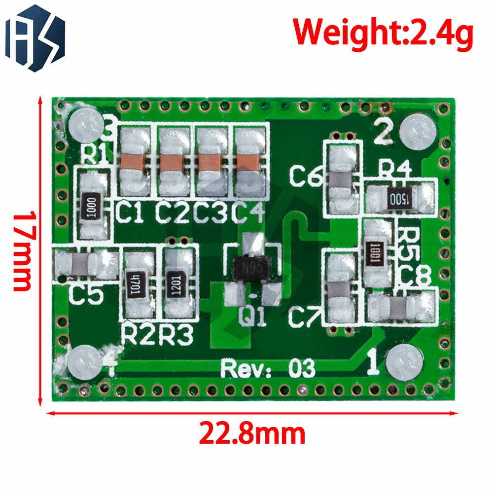 1pcs/5PCS/10PCS DC 6-40V 8-15M LV002 Radar Microwave Switch Sensors Module for arduino Zpaxo