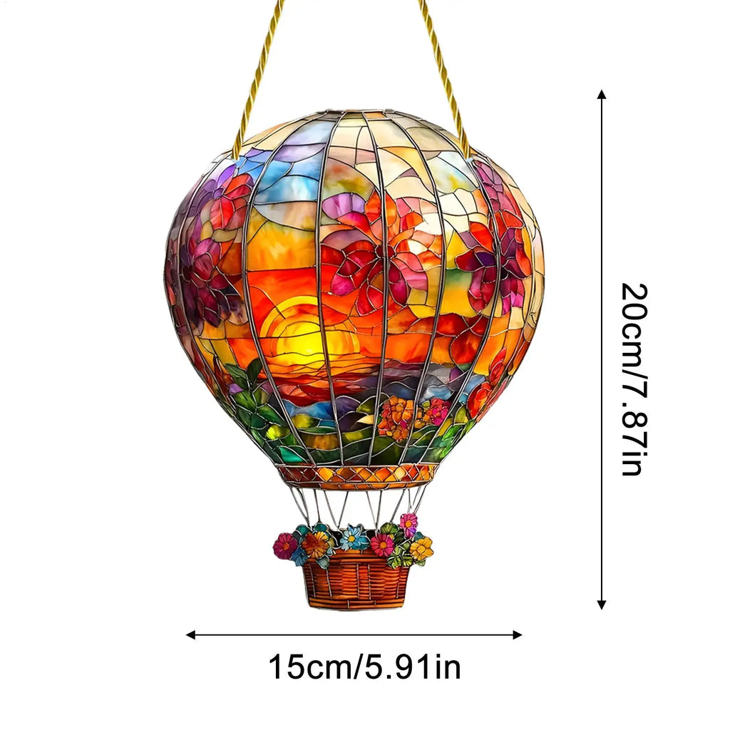 Hot Air Balloon Acrylic Sun Catcher – Window & Wall Decor Acrylic Sun Catcher Zpaxo