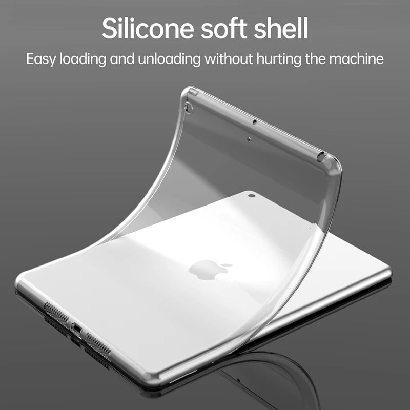 Transparent Case For iPad 10th generation Air 5 4 Pro 11 12.9 2022 Soft Silicone Cover For iPad 10.2 9th 8th 7th Mini 6 Pro 9.7 Zpaxo