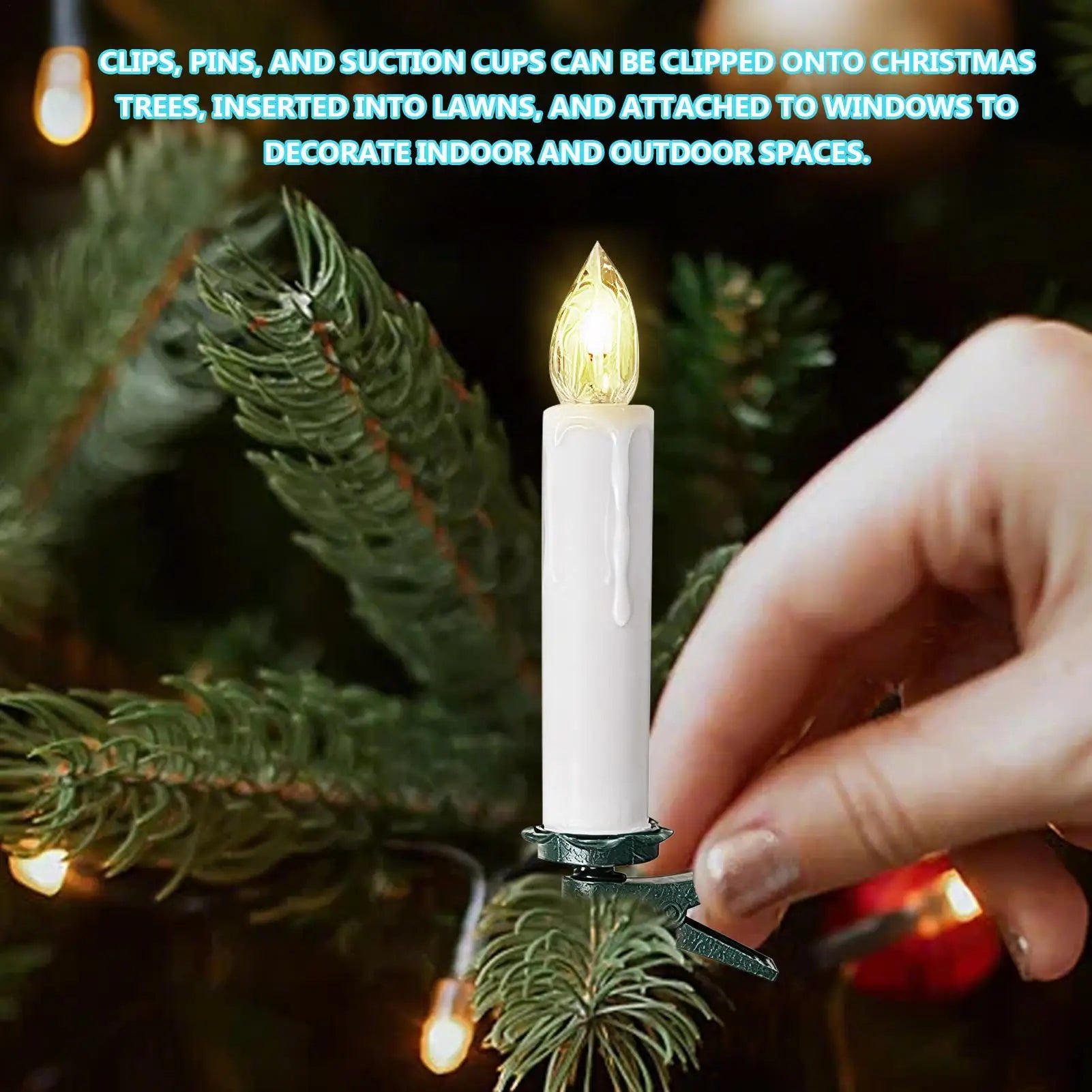 Battery Taper Candles Adjustable Safe Flickering Decor Flameless