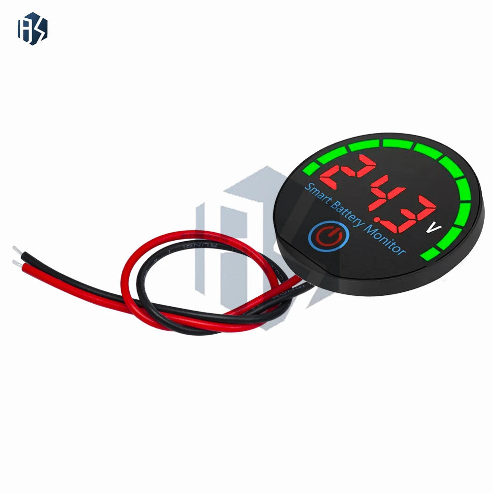 3-14S Li-ion Battery Voltmeter DC 7-55V LED Display Voltage Level Zpaxo