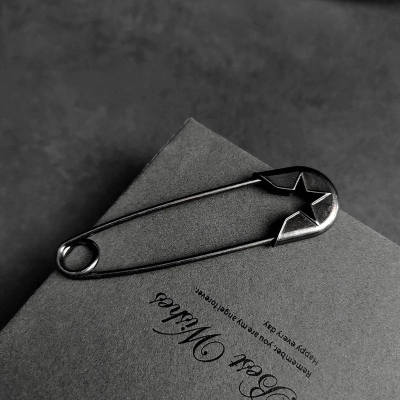 Retro Large Metal Safety Pin – Zinc Alloy for Jeans & Scarves
