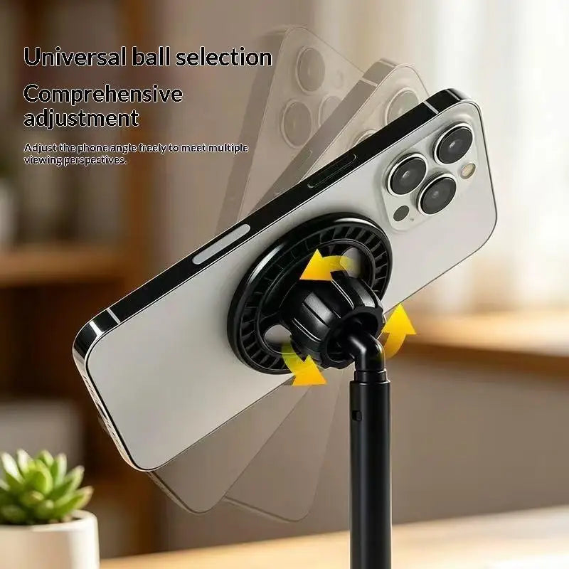 Adjustable Magnetic Phone Stand – 360° Rotation & Telescopic Pole