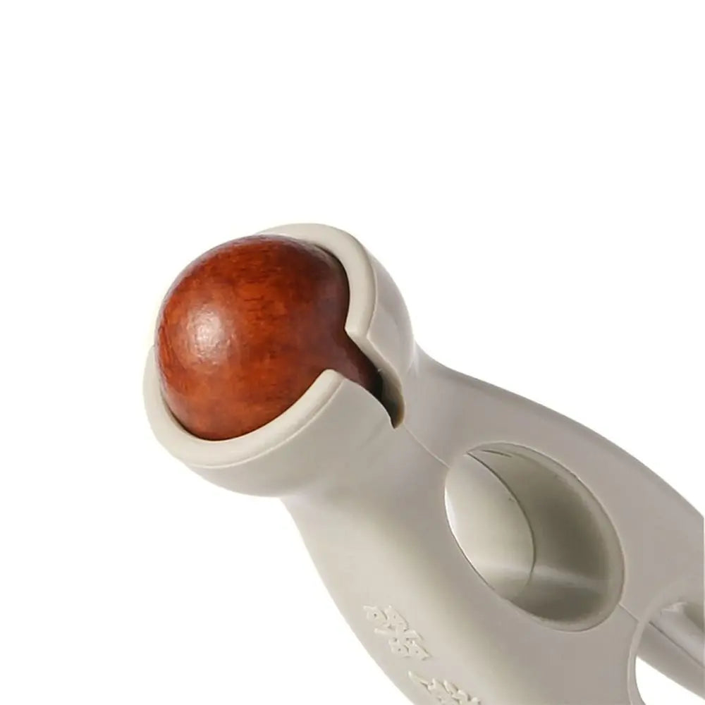 Solid Wood Finger Massage Roller with 360° Rollers Clip Design Finger Massager Acupressure Stick for Hand Meridian Relief Zpaxo