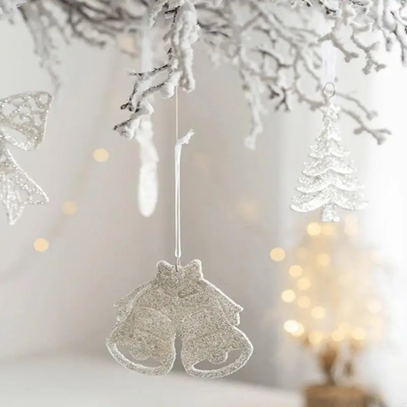 Christmas Hanging Ornament Snowflake Star Bowknot Snowman Decorations