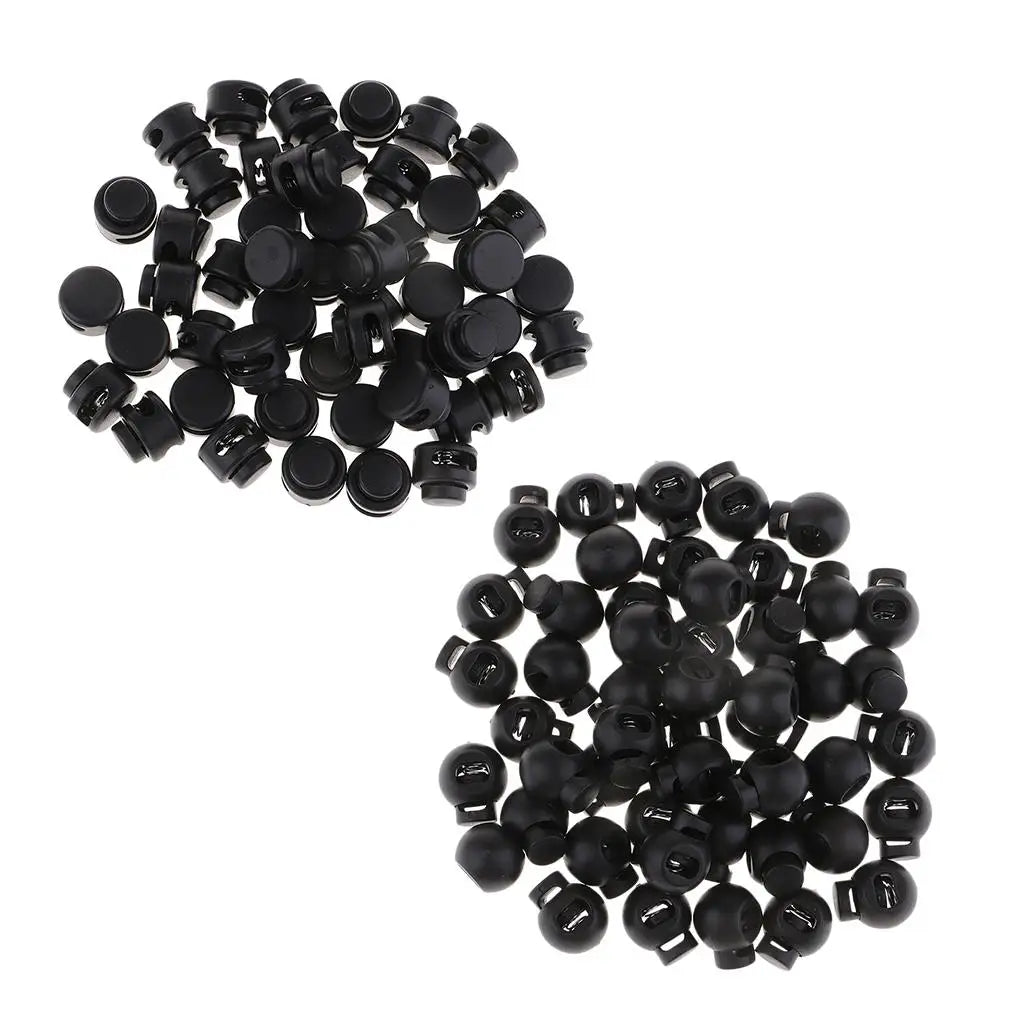 Toggle Spring Stop Plastic Cord Lock Single Hole End Secure Stoppers Zpaxo