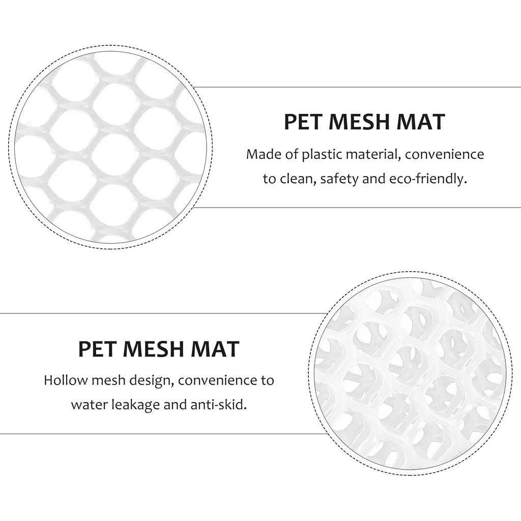 Protective Pet Cage Mat Hollow Mesh Design Anti-skid Wear Resistant