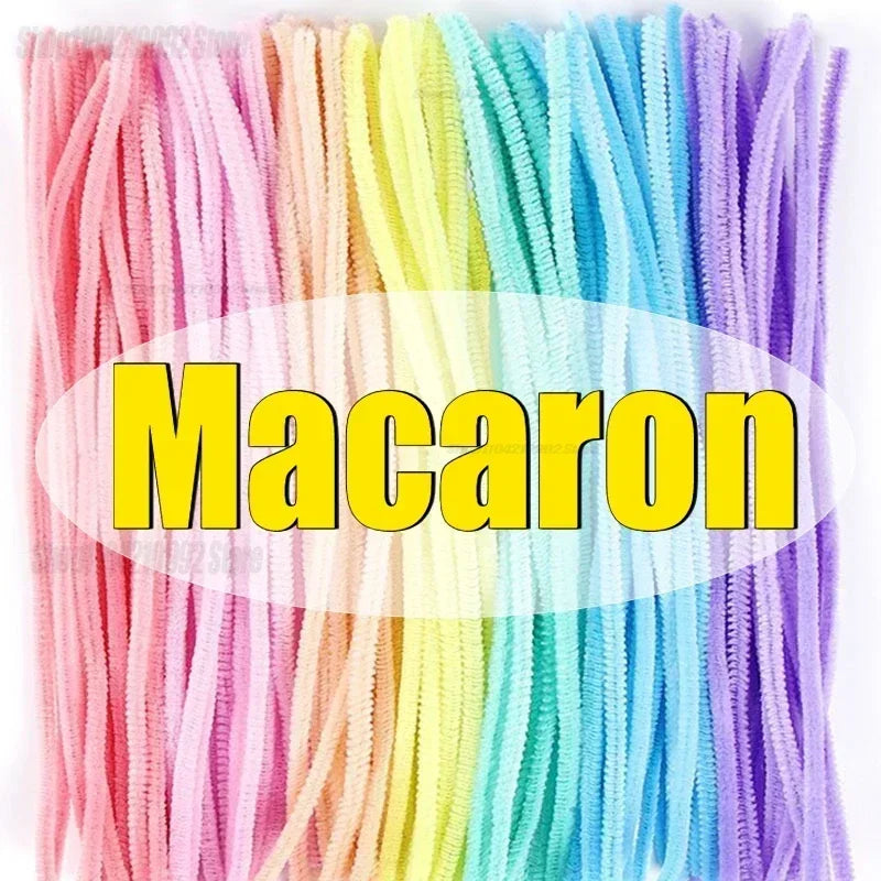 Cleaner Pipe Cleaners for Crafts Creative Chenille Stem Wire Pipe Cleaners Creative Leisure Hobby Diy Plush Stem Twisted Stick Zpaxo Macaron 400PCS