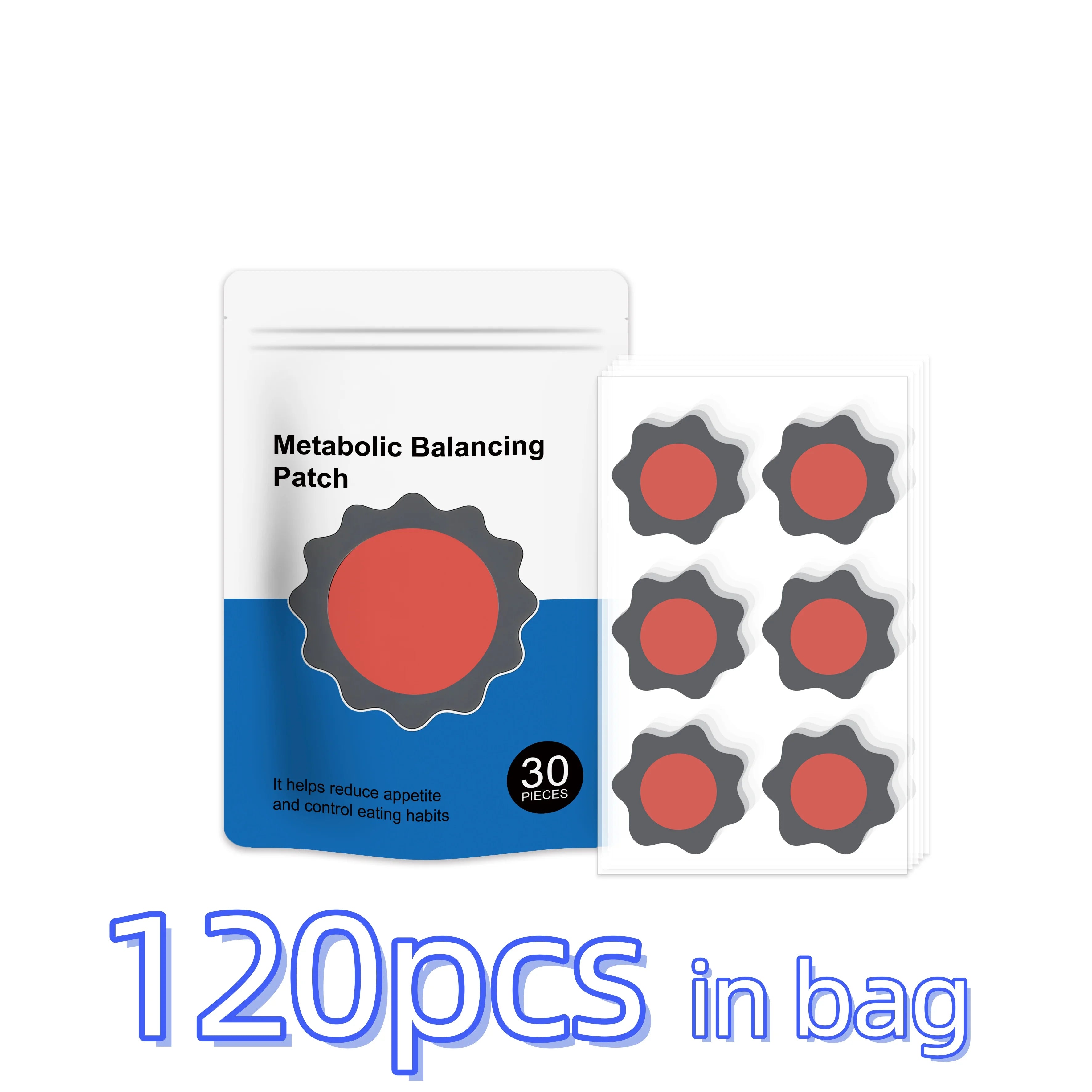 30-Day Body Wellness Metabolism Patches – Herbal Body Contour Body Wellness Patch Zpaxo 30pcs in bag x 4PCS