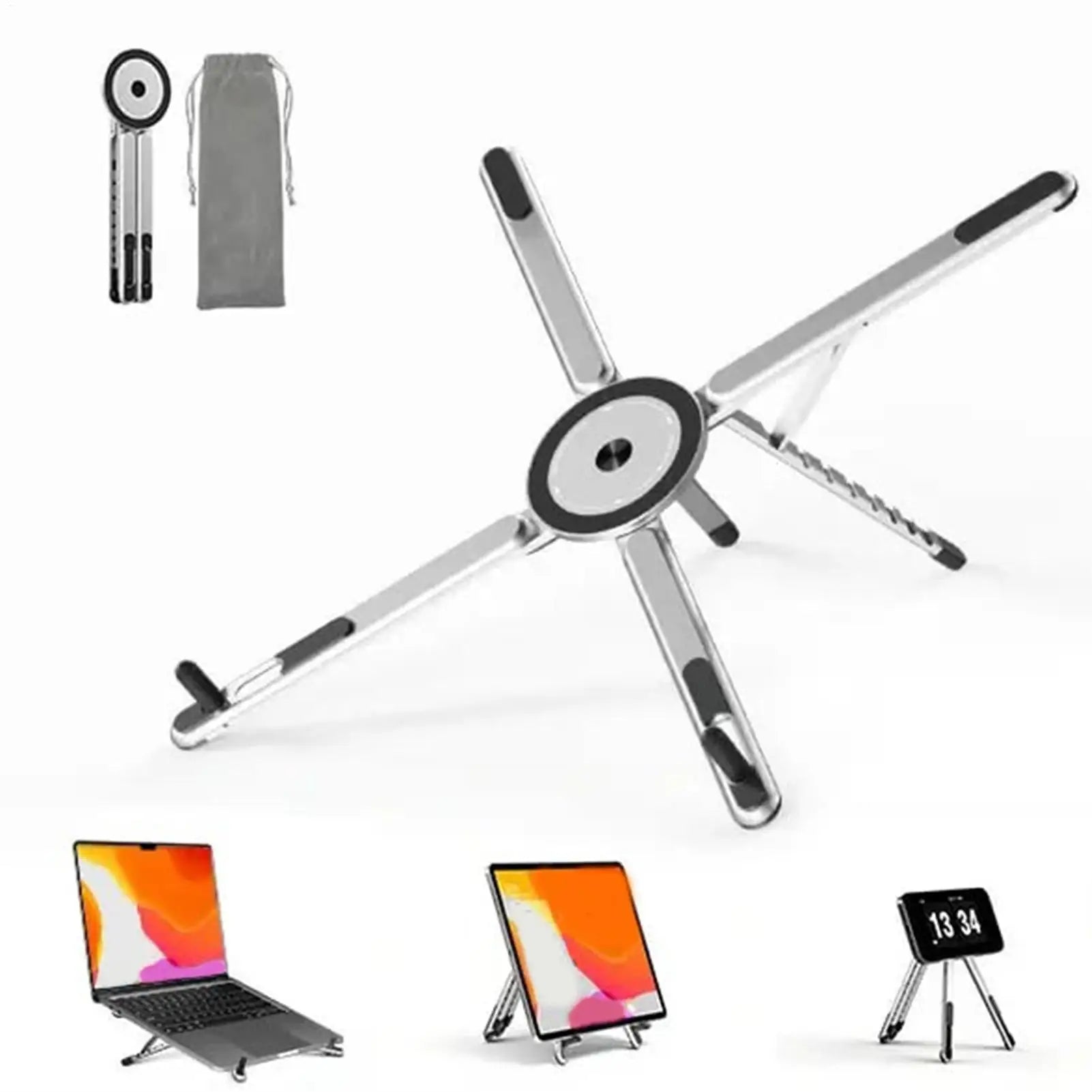 Adjustable Laptop Stand Magnetic Foldable Aluminum Alloy Portable