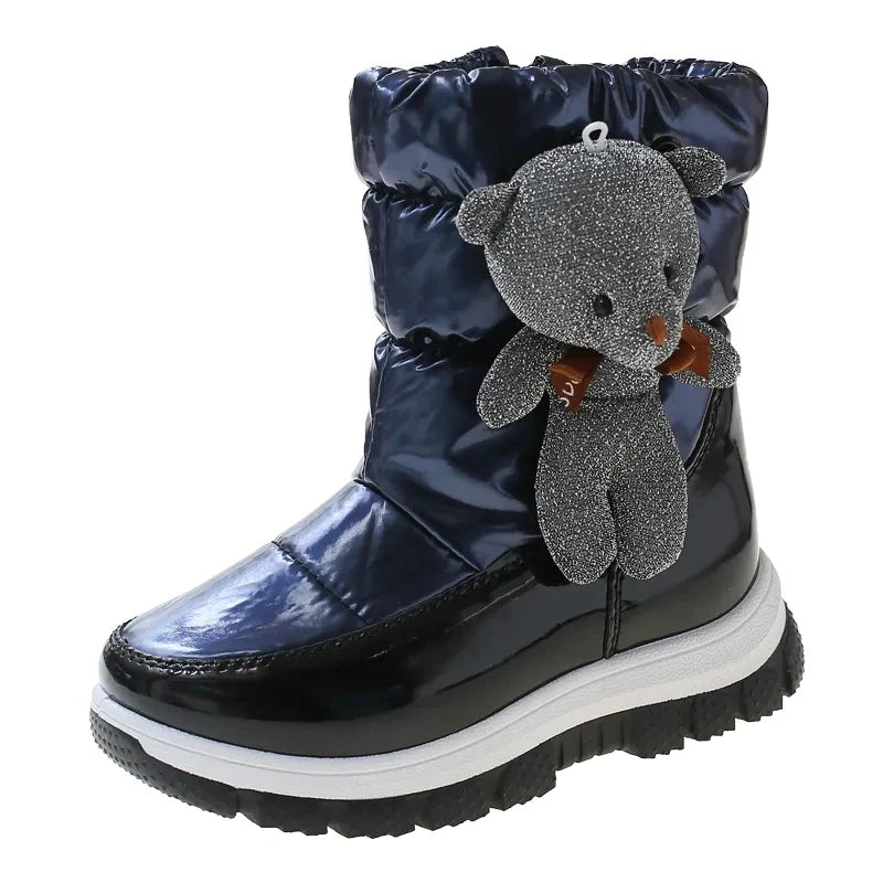 30 Real Wool Winter Warm Baby Shoes Waterproof Children's Snow Boots Zpaxo