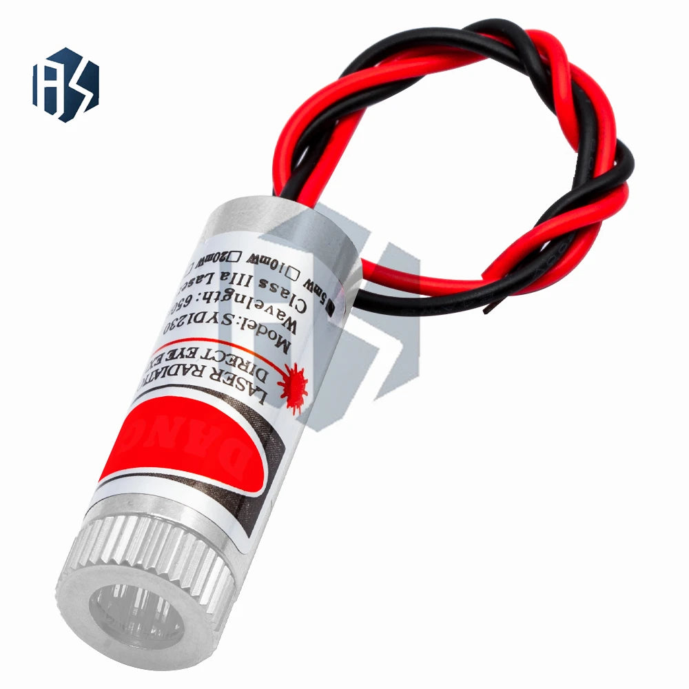Adjustable-focus Red Laser Module 5mW 650nm Cross Line Dot Patterns Zpaxo