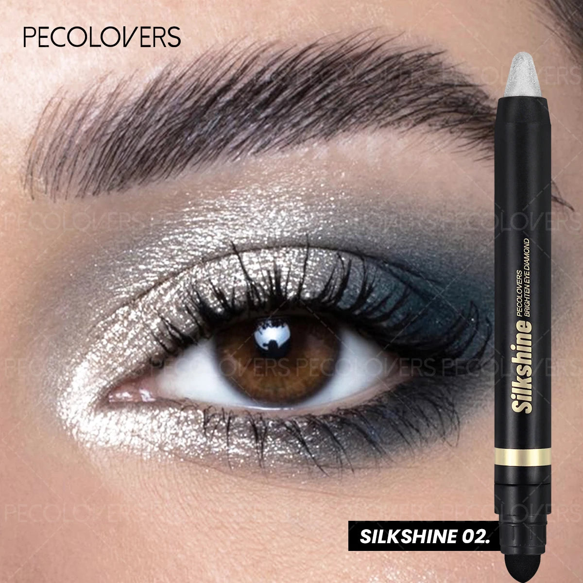 Smudge-proof Metallic Eyeshadow Stick Pearlescent Shimmer Quick