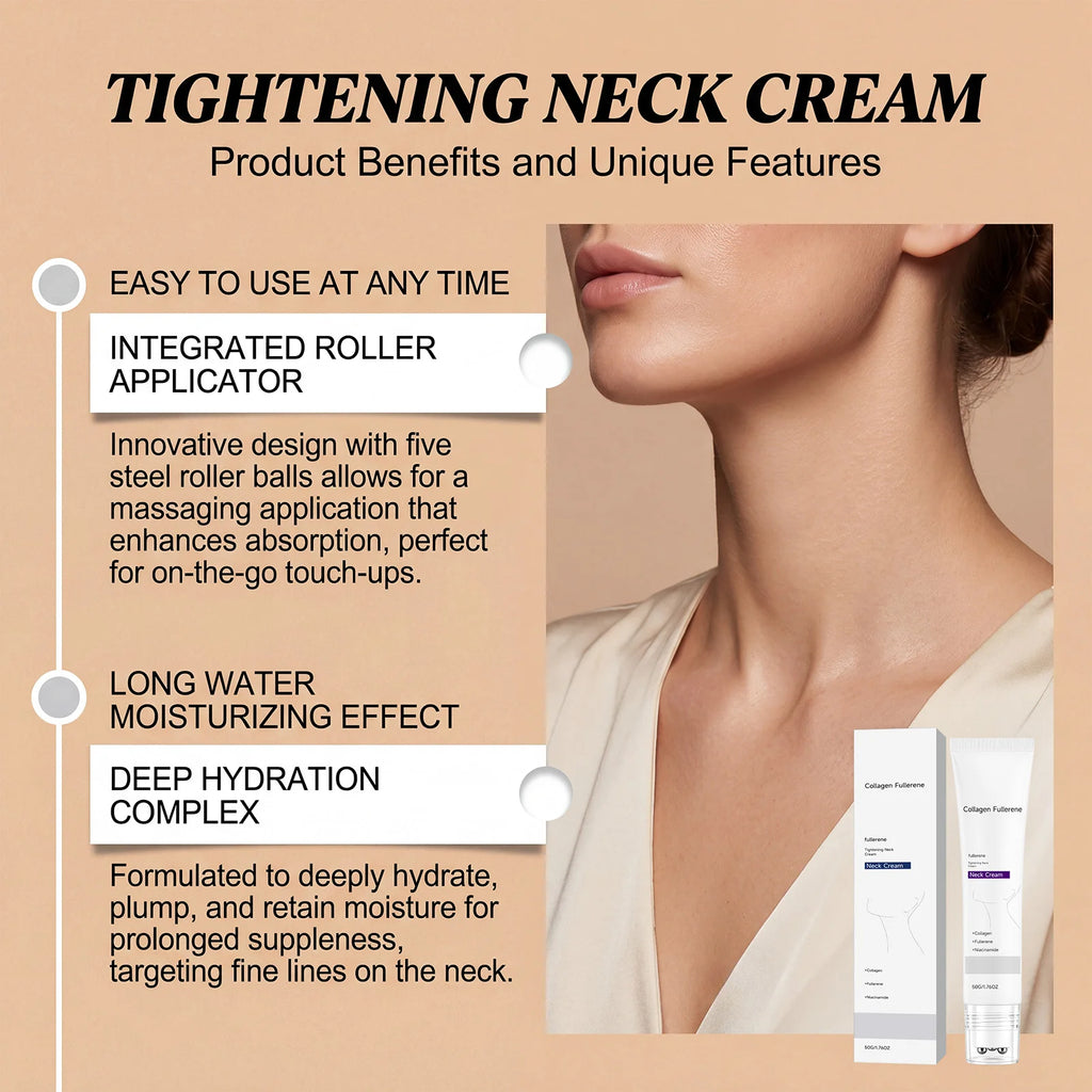 Collagen Neck Cream – Firming, Lifting & Wrinkle Reduction Neck Firming Cream Zpaxo