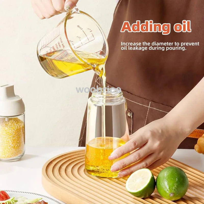 2in1 Kitchen Spray Oil Dispenser Oil Sprayer Polisher Or Only Brush Spray for Air Fryer Salad Grilling Roasting Cooking Kitchen Zpaxo