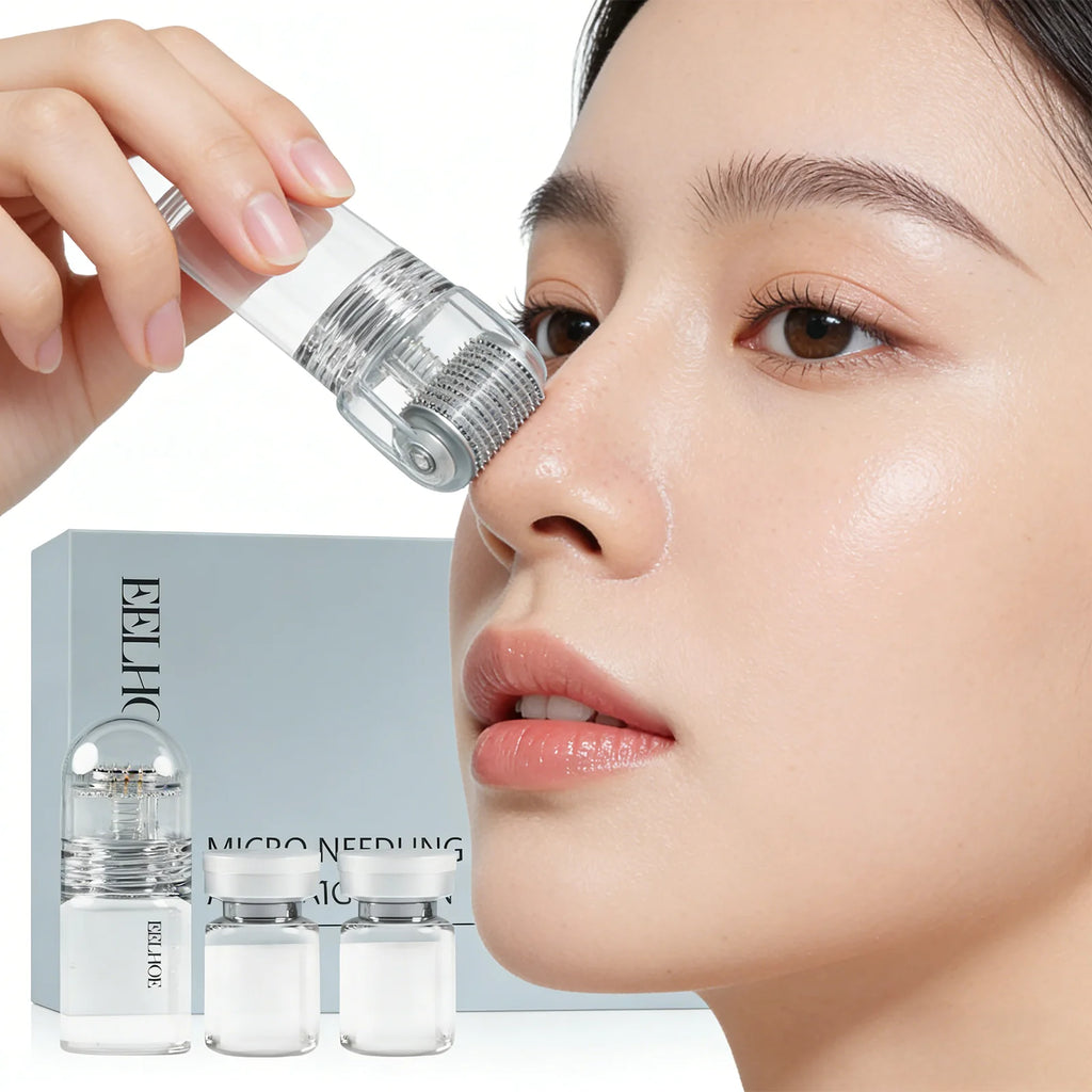 0.25mm Microneedle roller Facial Serum Kit Skincare Hydrating Cream Moisturizing Repairing Deep Hydration Lock Dry skin remedy Zpaxo