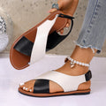 2026 Women Flat Sandals Summer Mix Luxury Designer Shoes Casual Beach Zpaxo black and white 40