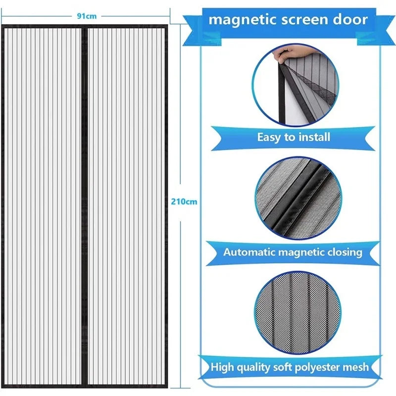 Mosquito Net Door Curtain Flipper Magnetic Insect Screen Ecoflow Zpaxo