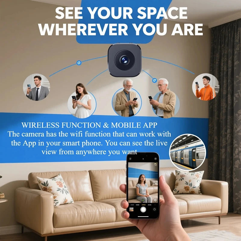 4K Mini Security Camera Wireless Wifi Monitoring Protection Remote