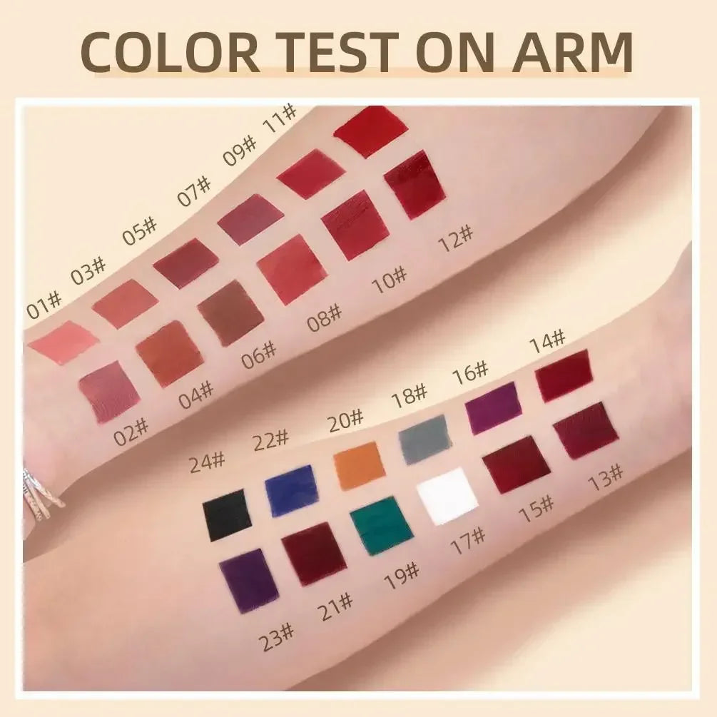 Matte Liquid Lipstick Waterproof Long Lasting Velvet Mate Nude Red Lip Gloss Lint Tube Makeup Cosmetic Lipsticks Lipgloss Zpaxo
