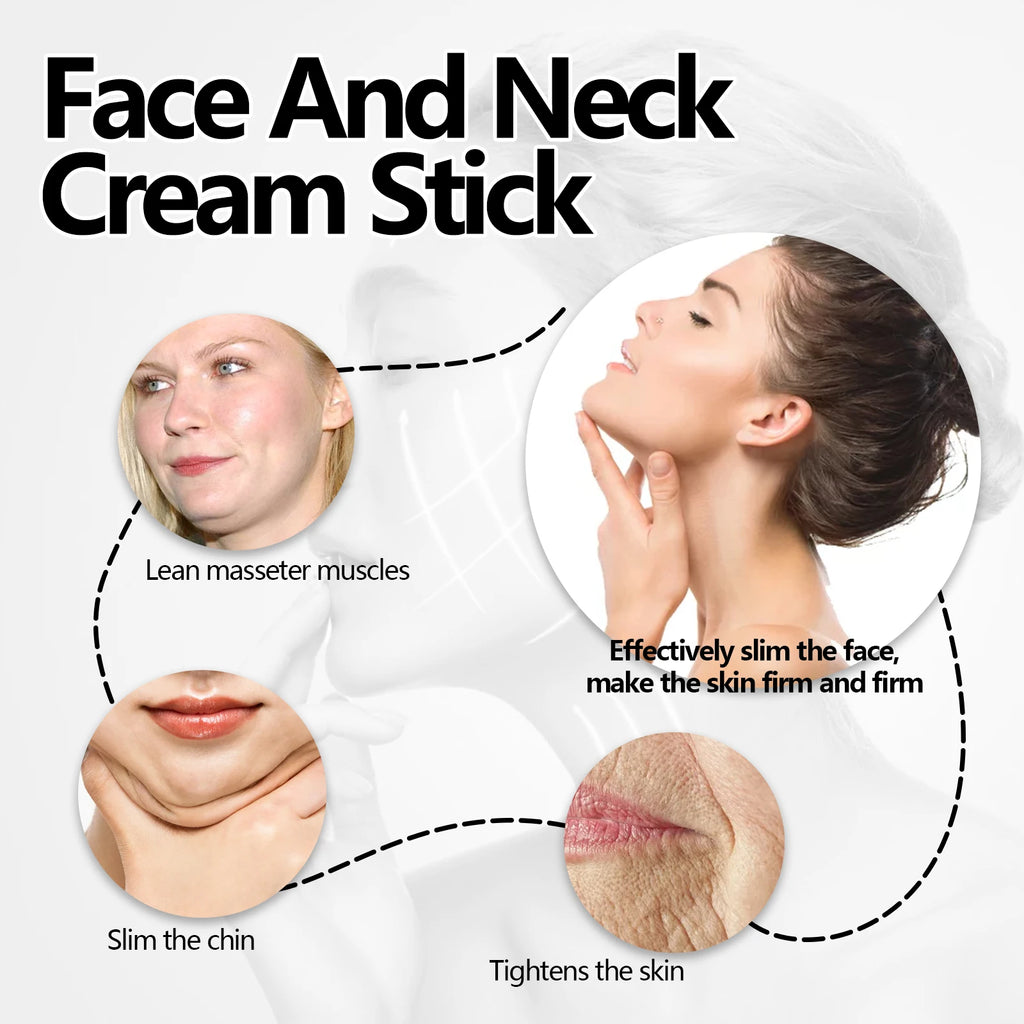 Turmeric Face and Neck Firming Cream Stick for Wrinkles Dark Spot Hydrating Anti Aging Skin Tightening Moisturizer for Women Men Zpaxo