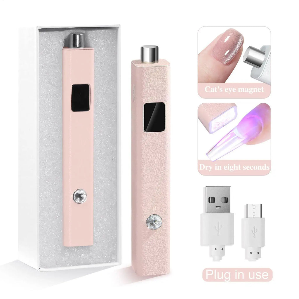 Mini UV Gel Nail Lamp – Portable Rechargeable Curing Light UV Gel Nail Lamp Zpaxo