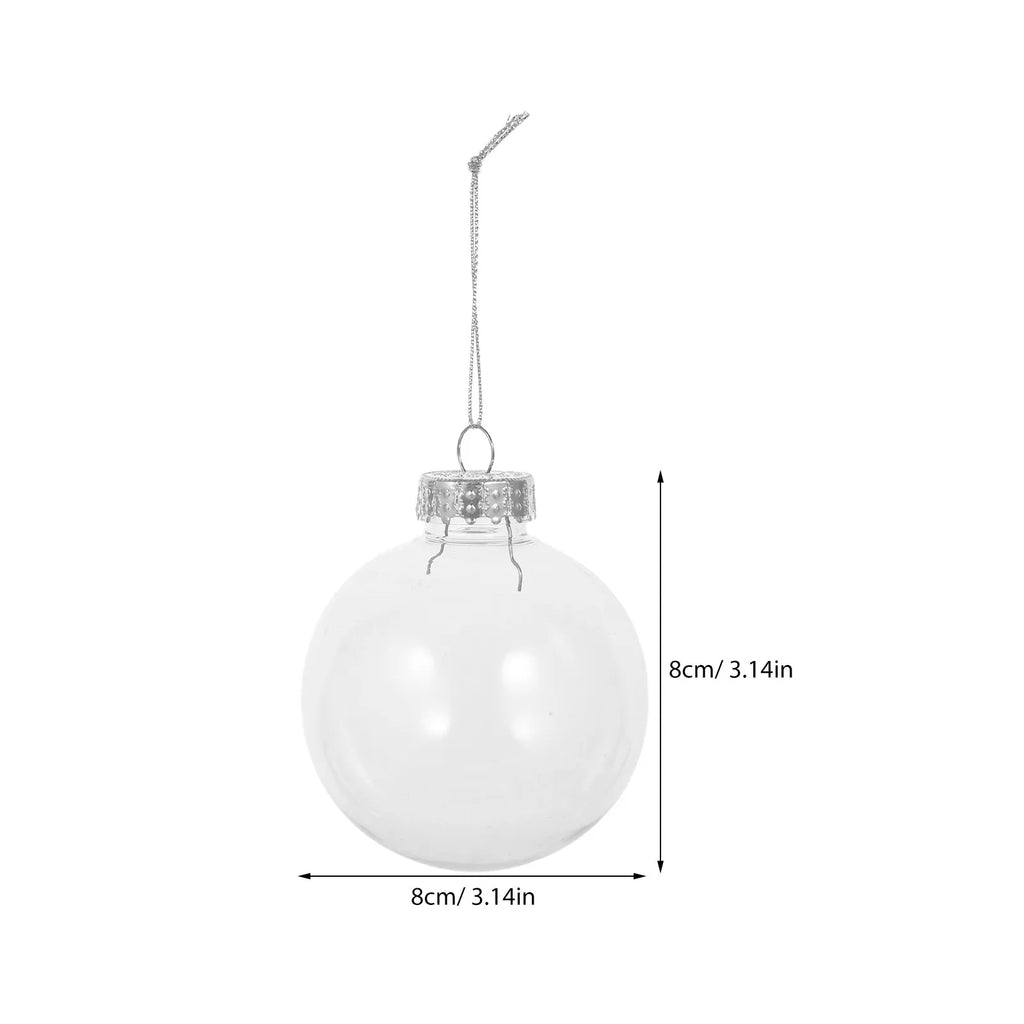 Christmas Ball Ornaments Balls Xmas Tree Transparent Hanging