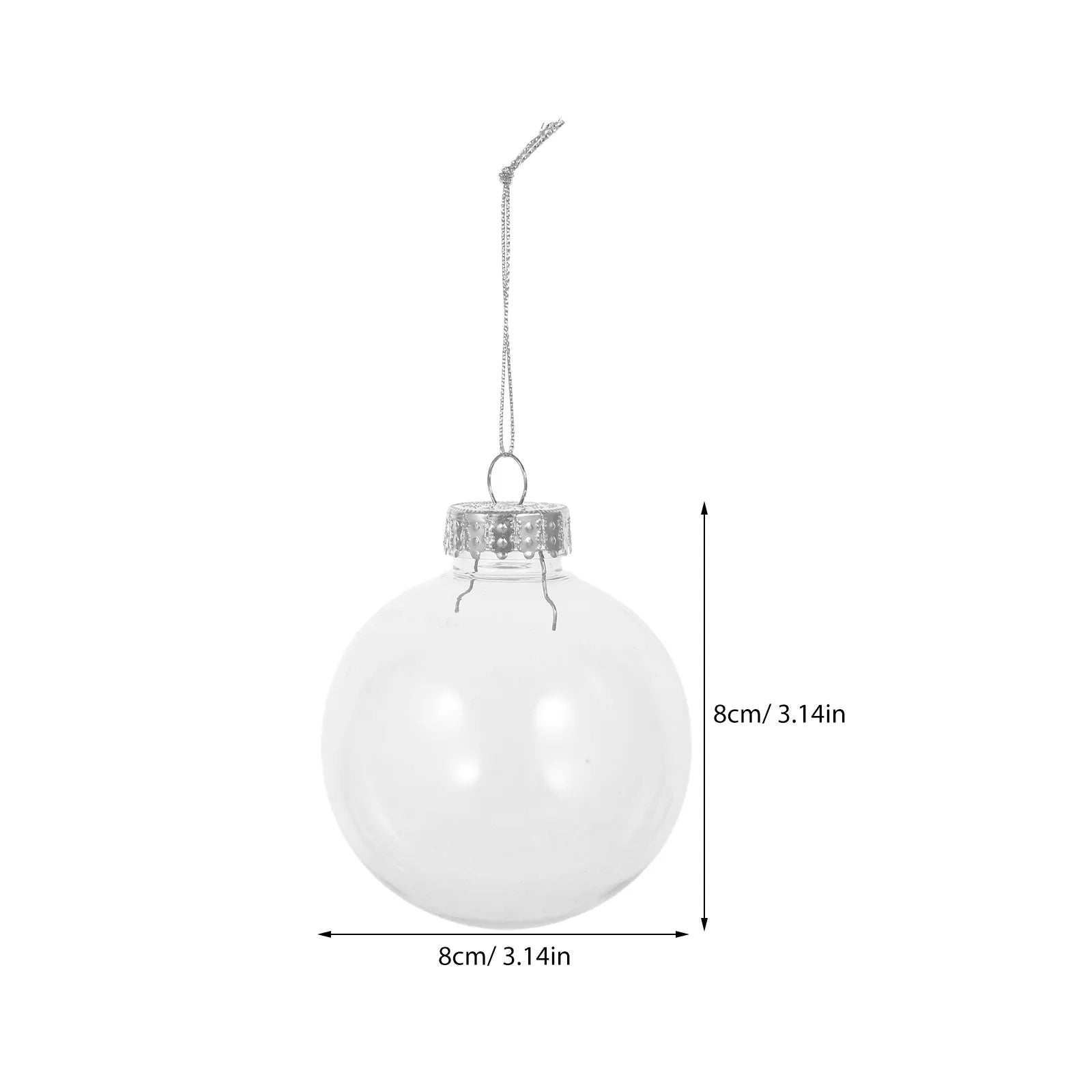 Christmas Ball Ornaments Balls Xmas Tree Transparent Hanging