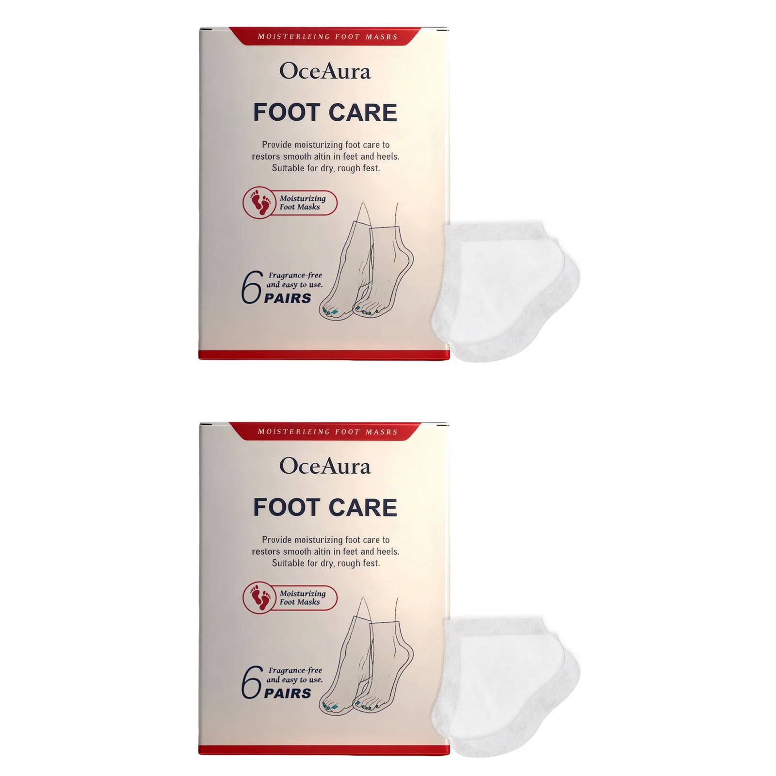 Shea Butter Moisturizing Foot Mask Gentle Exfoliation Remove Dead Skin Relieve Foot Soft Smooth Hydrated Feet Masks Skin Care Zpaxo 12Pairs Boxed