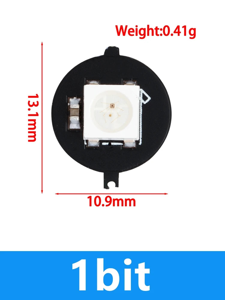 WS2812B 24-Bit Addressable RGB LED Ring 5050 High-brightness Zpaxo ws2812 1bit