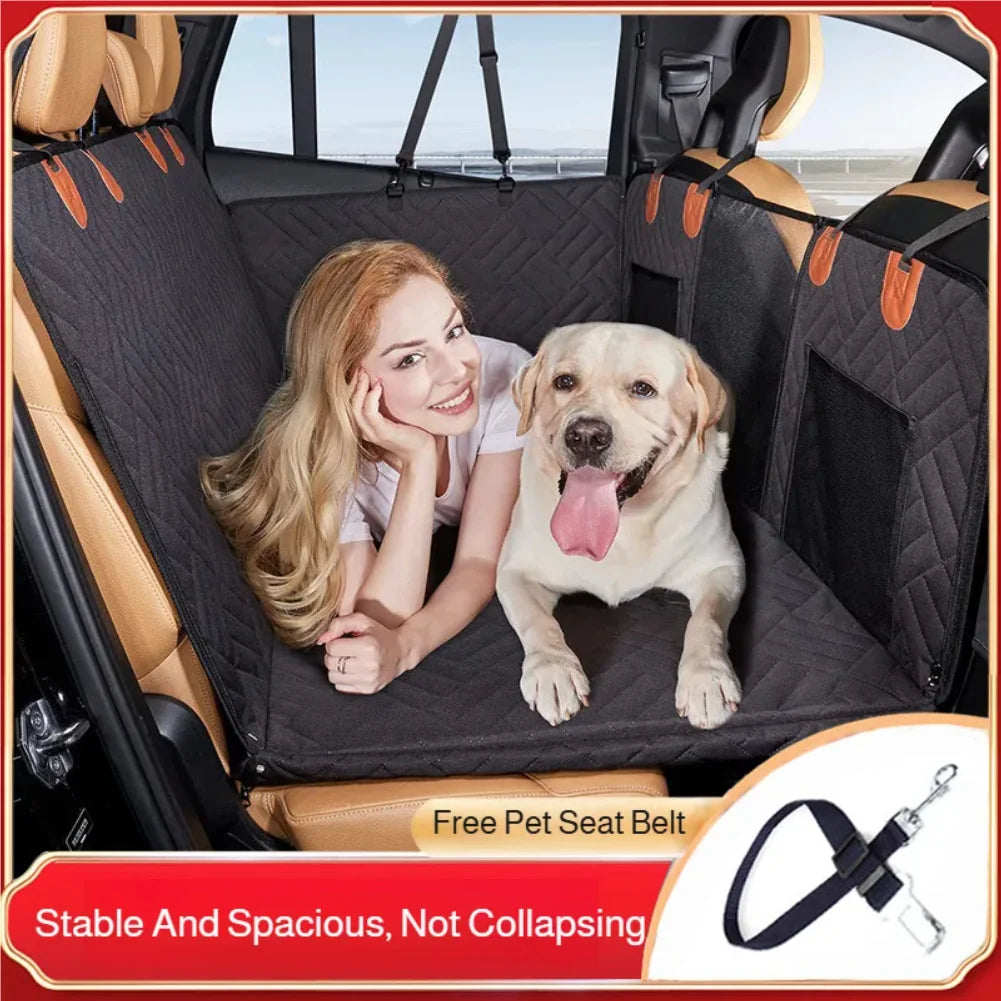 Removable Car Mat Hardboard Extension Dog Kennel Waterproof Scratch Proof Car Pet Hammock Rear Seat Travel Mat Dog Seat Cover Zpaxo