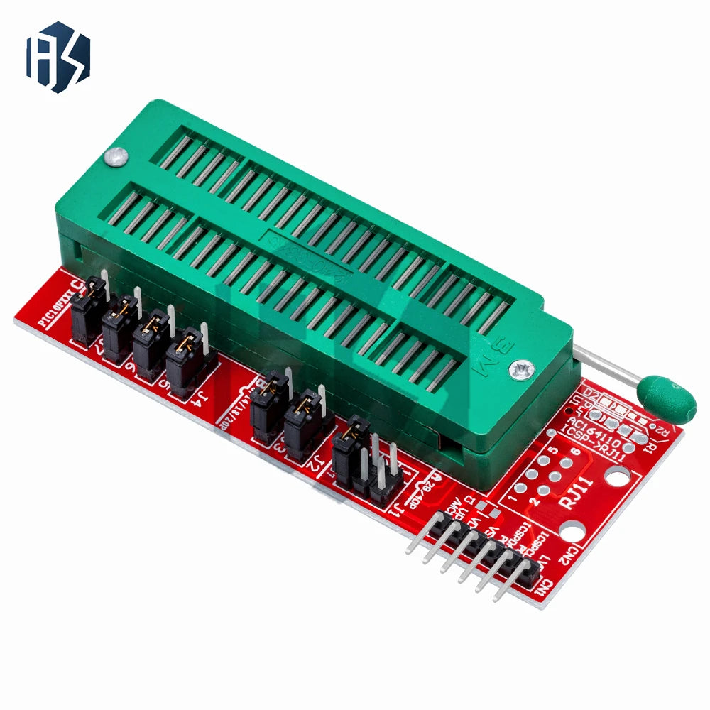 PIC-Compatible Universal ICSP/ISP Programmer: Compatible with PICkit 2/3 & ICD2 – 5V Power Adapter + Universal Socket Zpaxo