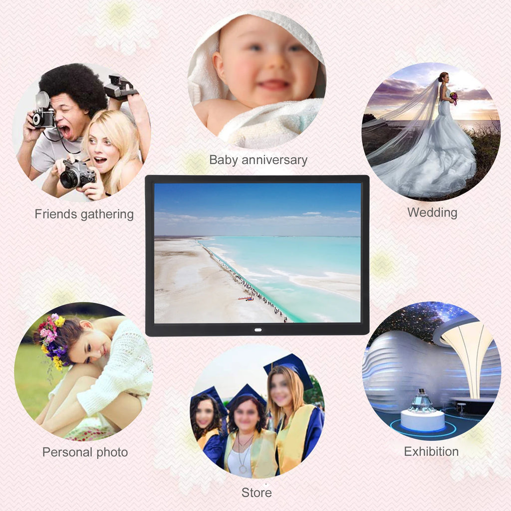 1024x768 Digital Frame HD Photo Resolution Support MP3 MP4 Image