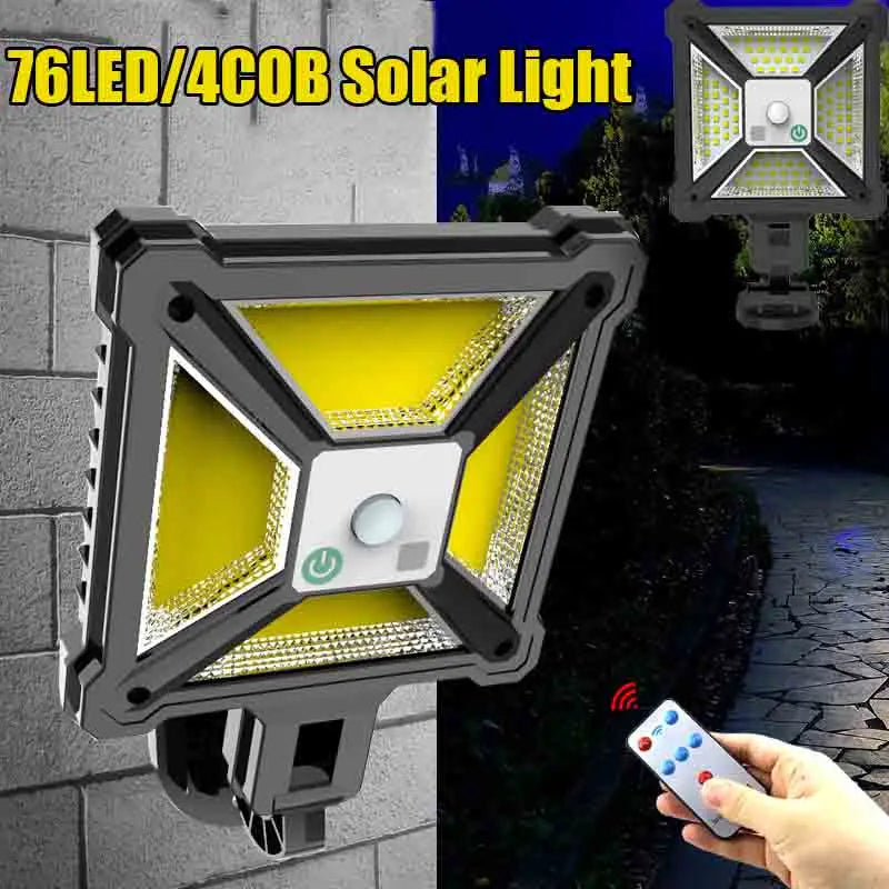 Solar Street Light Remote Control Outdoor IP65 Waterproof Motion Zpaxo