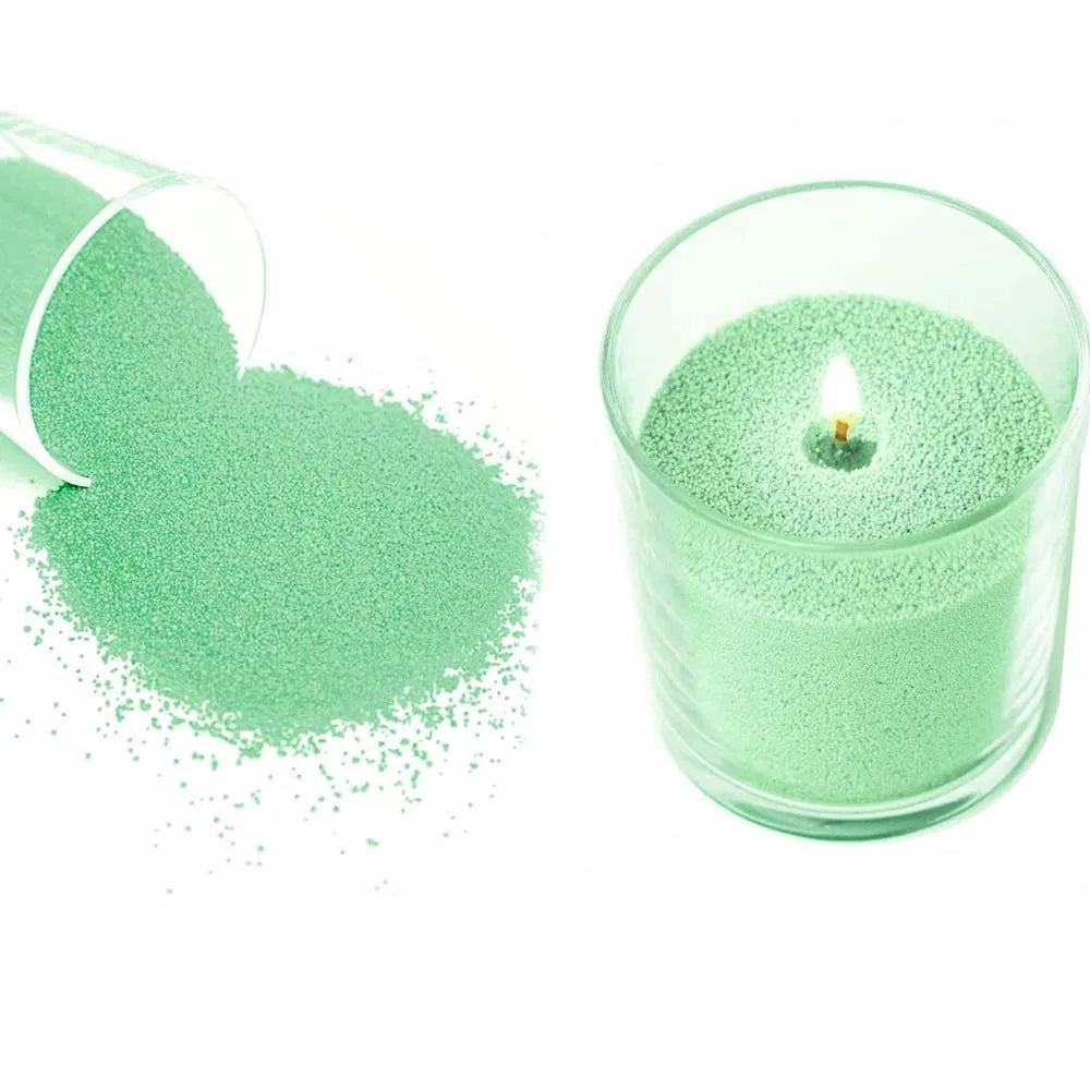 50g Colorful Sand Wax & Ice Flower Wax – DIY Candle Making Candle Making Wax Zpaxo green