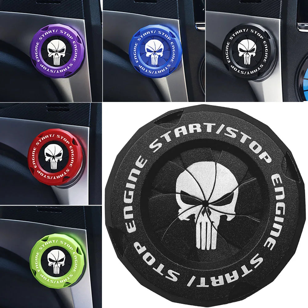 Skull Ignition Switch Cover – ABS Decorative Rotary Car Cap