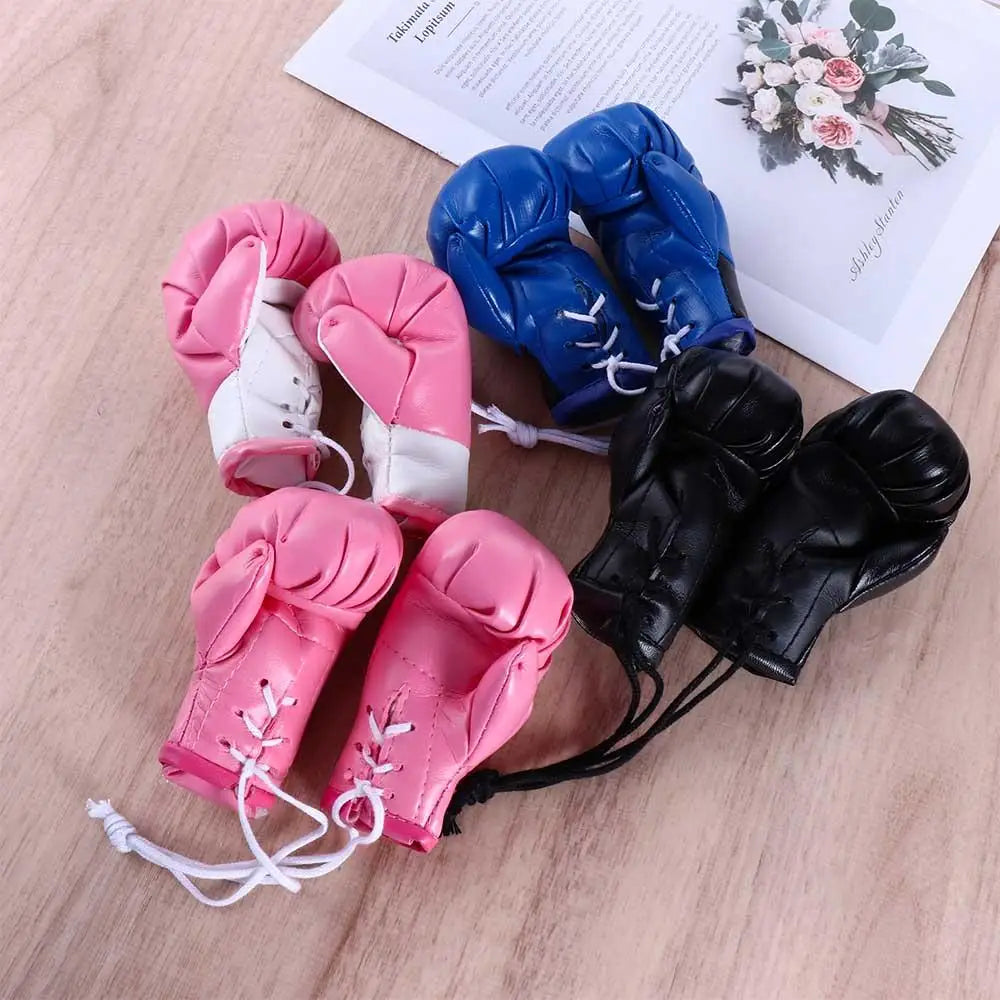 Ornaments Car Pendant Leather Miniature Punching Gloves Boxing Mini Zpaxo