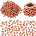Mini Three-Hole Brick 200/50pcs -DIY Miniature Brick Building Realistic Fake Bricks for Fairy Garden Construction, Decorations Zpaxo 100pcs