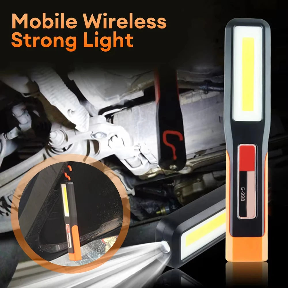 COB LED Rechargeable Work Light – Camping, Car & Emergency Lamp