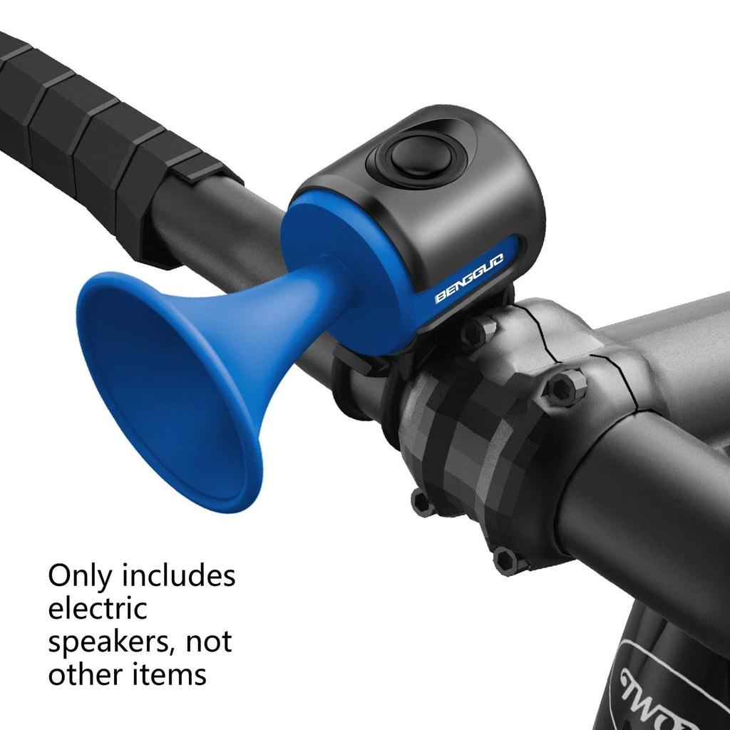 Bicycle Electric Horn Mountain Bike Compact and Portable Bell Children's Bike High Volume Horn Bike Bell Riding Accessories Zpaxo blue