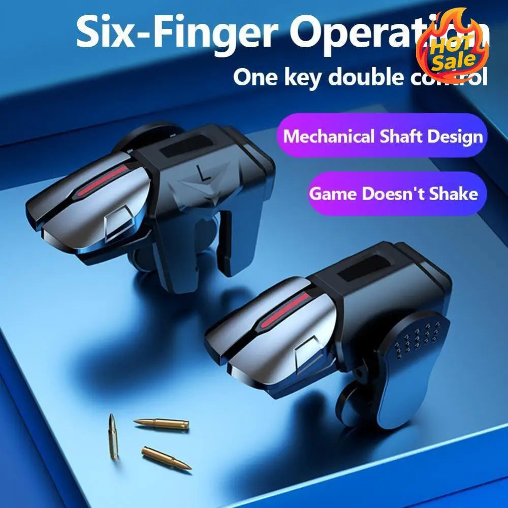 2pcs Mobile Gamepad Trigger Joystick Latency-Free Control for PUBG Game Shooter Fire Button Controller for Iphone Android Phone Zpaxo