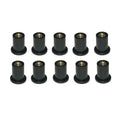 Metric Wellnut Fairing Cowl Fastener Honda M4 M5 M6 Windshield Screws Zpaxo M4