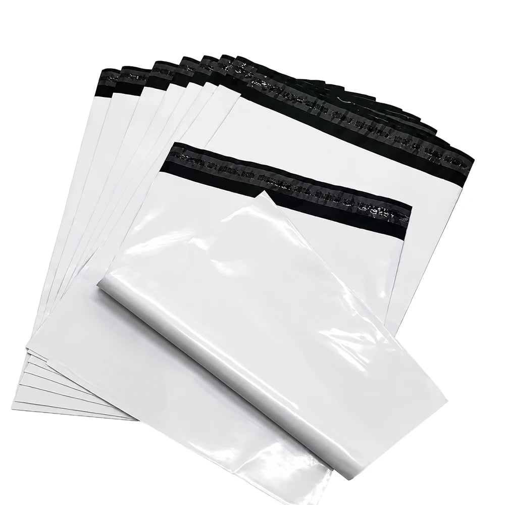 Lots White Self Adhesive Seal Courier Bags Express Mail Envelope