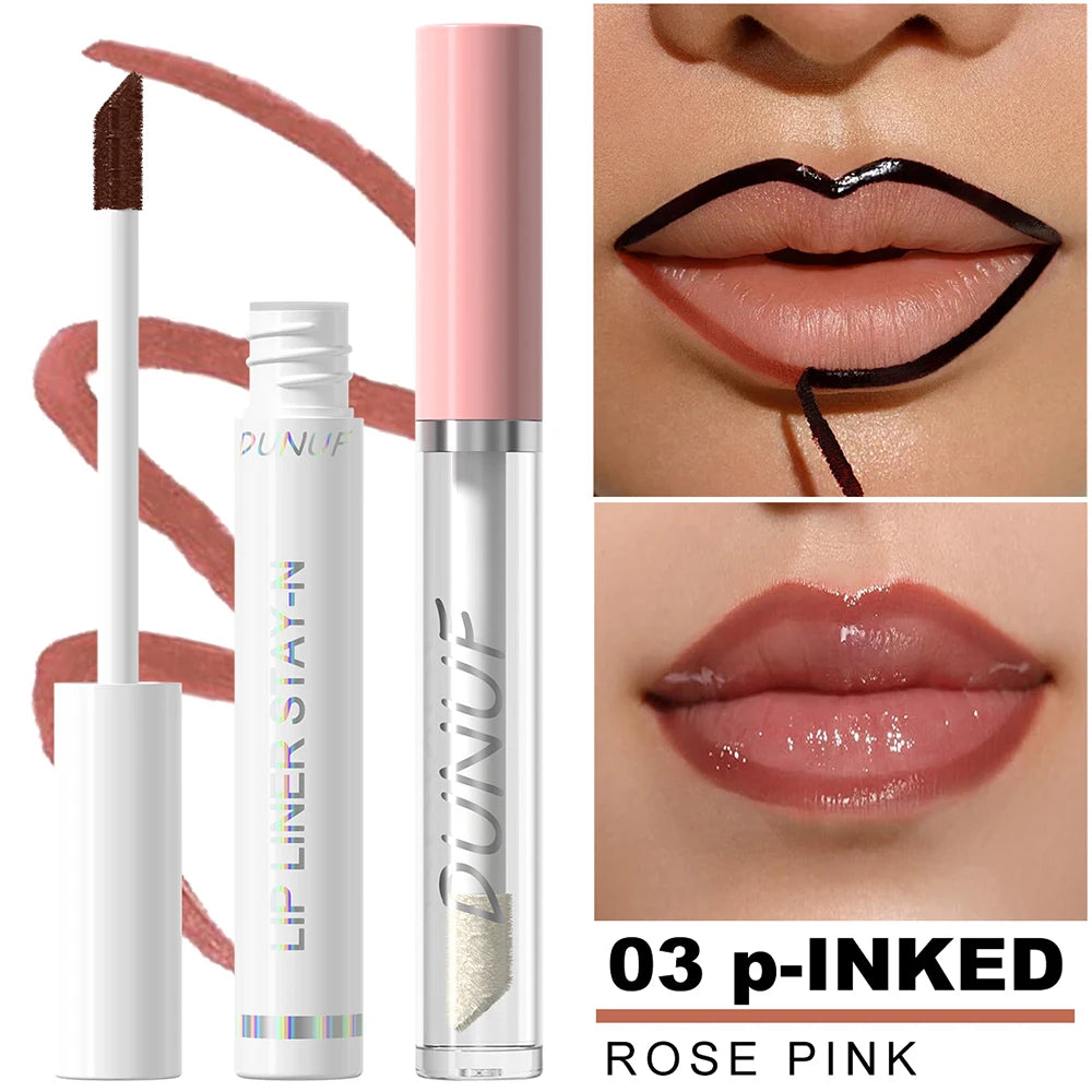 Tear off lip gloss+lip oil combination set, non stick to cup, moisturizing and nourishing Zpaxo 03